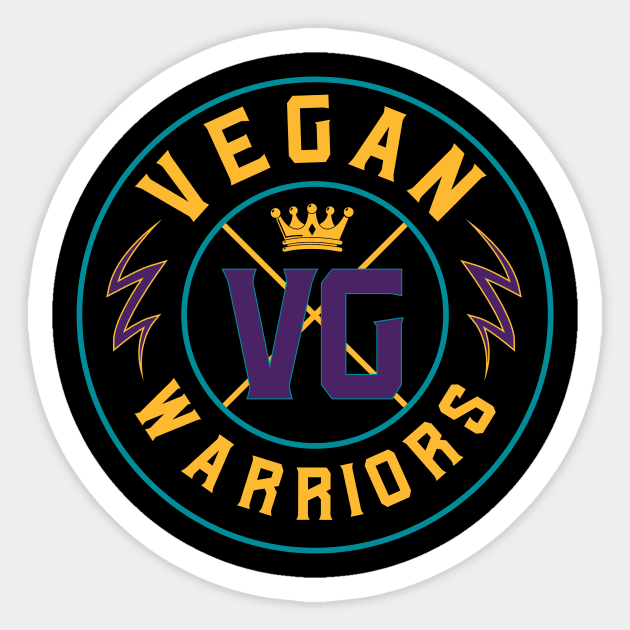 vegan warriors Sticker by janvimar